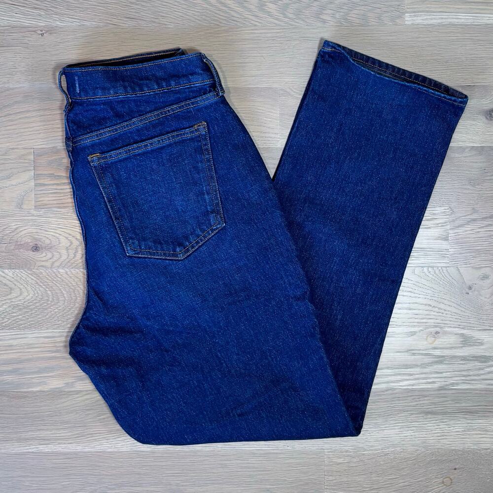 NWT Abercrombie Fitch Curve Love 90s Straight Jeans Mid Rise Dark Women Size 30 - Picture 6 of 11